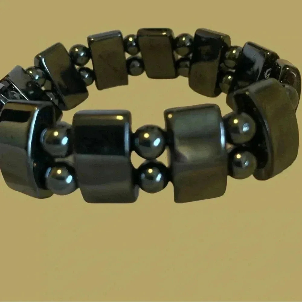 Chunky black bracelet, Source unknown